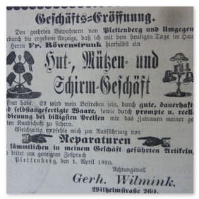 Eröffnung 1890