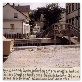 Die Umbauarbeiten der Straße Am Wall