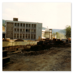 Die Umbauarbeiten der Straße Am Wall