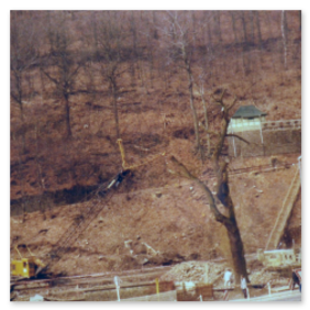 Die Umbauarbeiten der Straße Am Wall