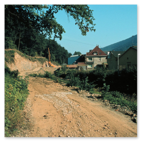 Die Umbauarbeiten der Straße Am Wall