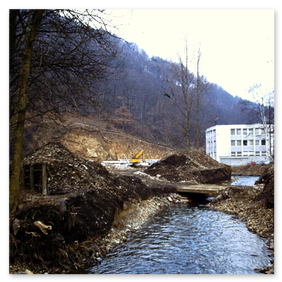 Die Umbauarbeiten der Straße Am Wall
