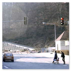 Die Umbauarbeiten der Straße Am Wall