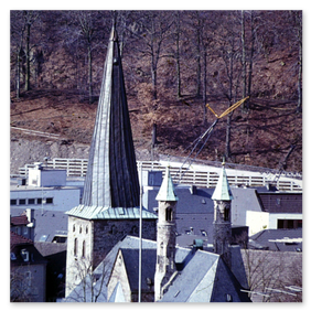 Die Umbauarbeiten der Straße Am Wall