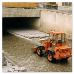 Die Umbauarbeiten der Straße Am Wall