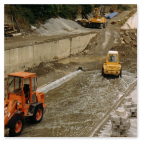 Die Umbauarbeiten der Straße Am Wall