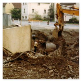 Die Umbauarbeiten der Straße Am Wall