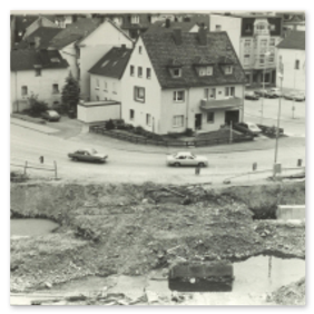 Die Umbauarbeiten der Straße Am Wall