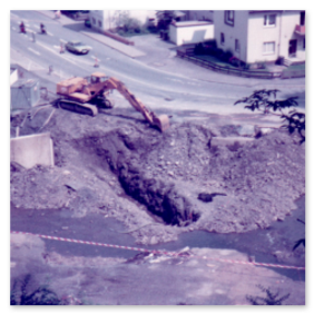 Die Umbauarbeiten der Straße Am Wall