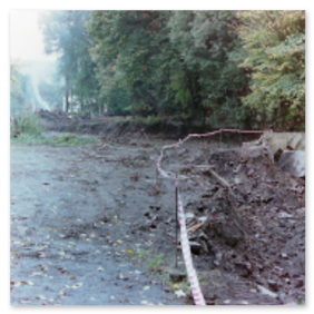 Die Umbauarbeiten der Straße Am Wall