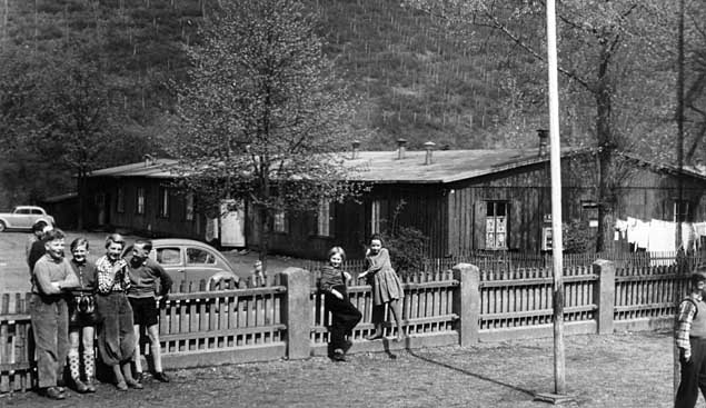 Baracke an der Oesterhalle um 1956