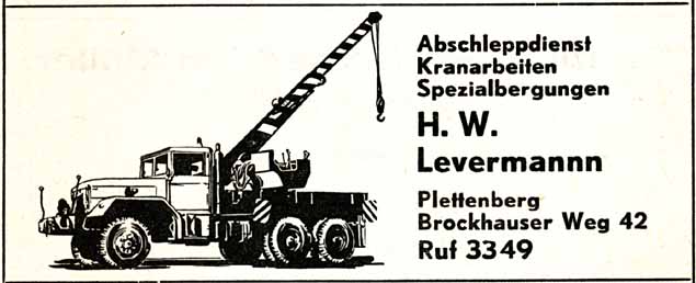Levermann-Anzeige von 1975