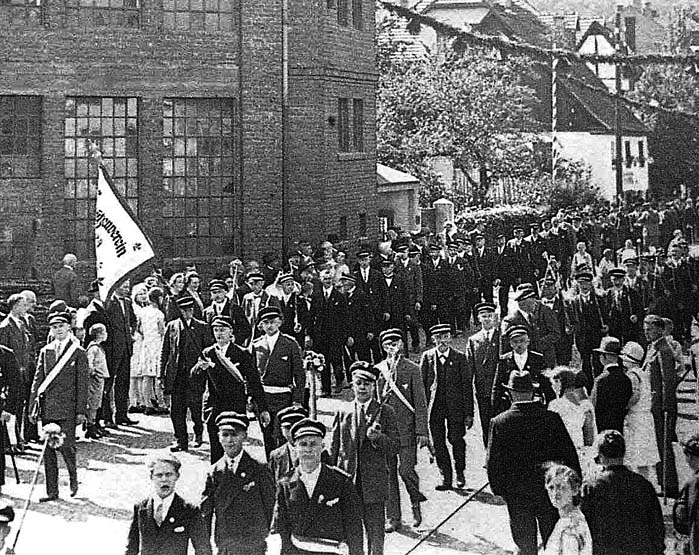 Festzug in der Grnestrae