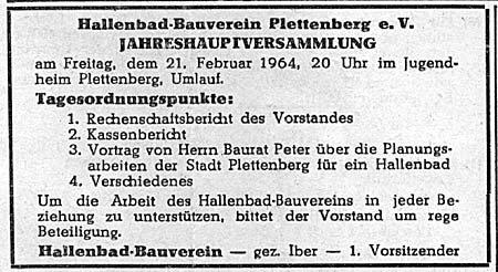 Anzeige von 1964